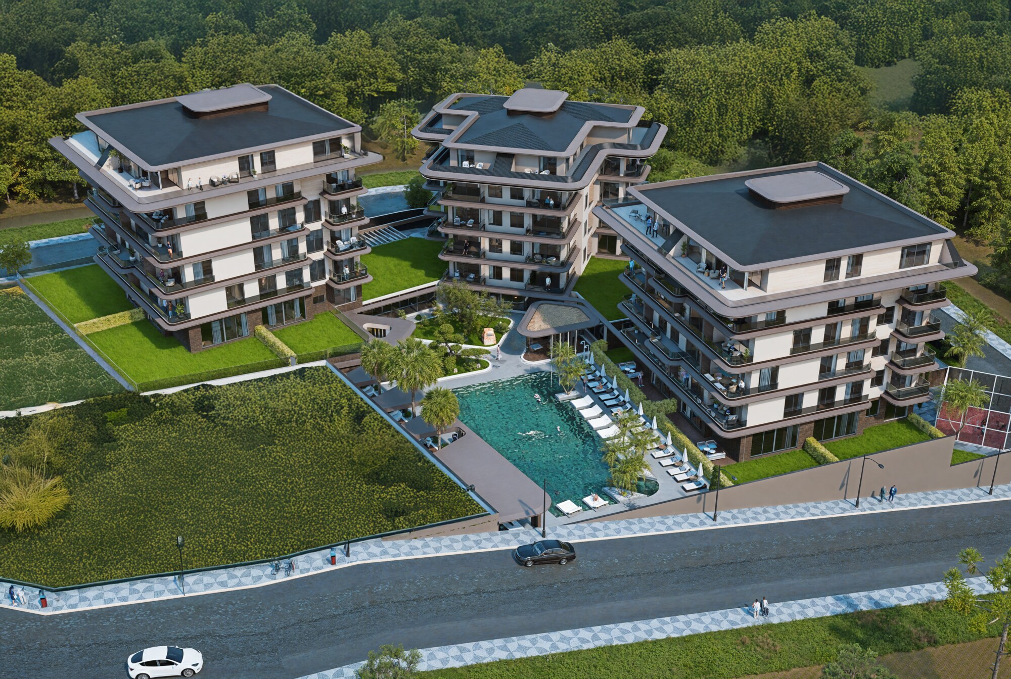 THE KAVIA, 1+1, 56 м²